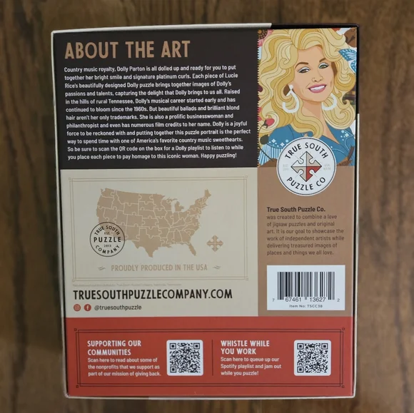 True South Dolly Parton 500-Piece Puzzle - Picture 2 of 3